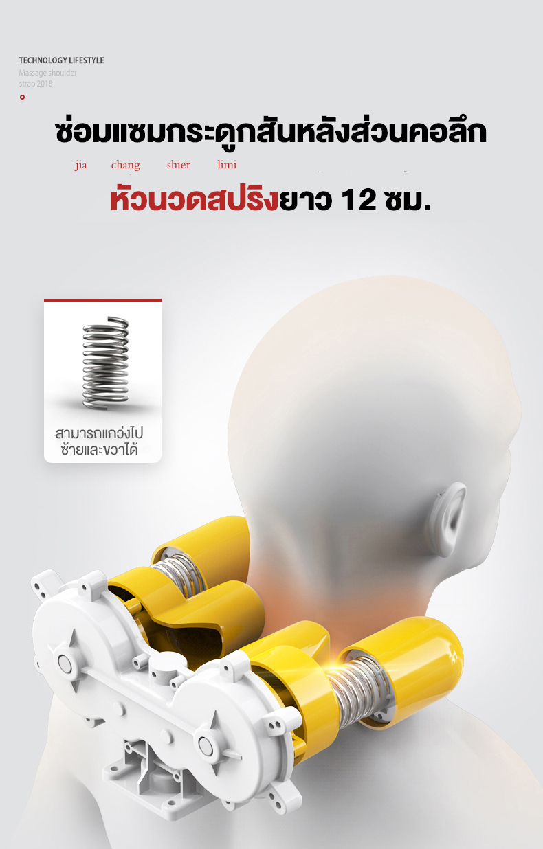 ขายถูก เก้าอี้นวดอัตโนมัติ เบาะนวด รุ่นใหม่ใหญ่กว่า เบาะนวดแบบพกพา มัลติฟังก์ชั่นคอเอวไหล่หลังทั้งร่างกายเครื่องดนตรีไฟฟ้านวดเบาะนั่งในครัวเรือน SHUNDING