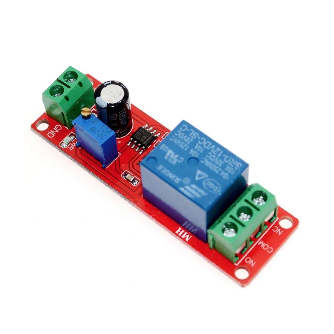 NE555 Timer Switch 0-10 Sec Adjustable Module Time delay relay Module ...