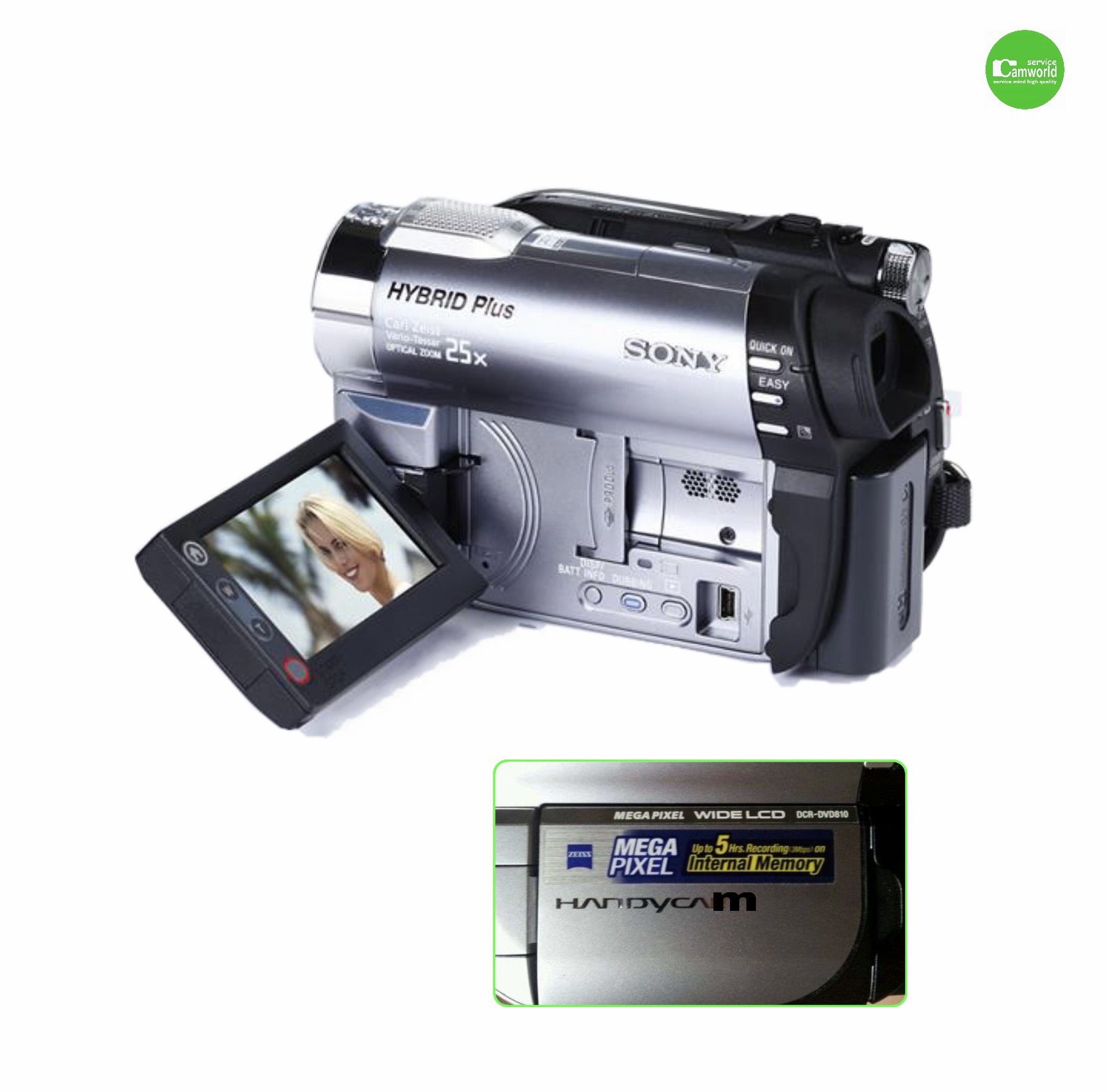 Sony Handycam DCRDVD810 Hybrid Plus MPEG2 Camcorder สุดเจ๋ง กล้อง