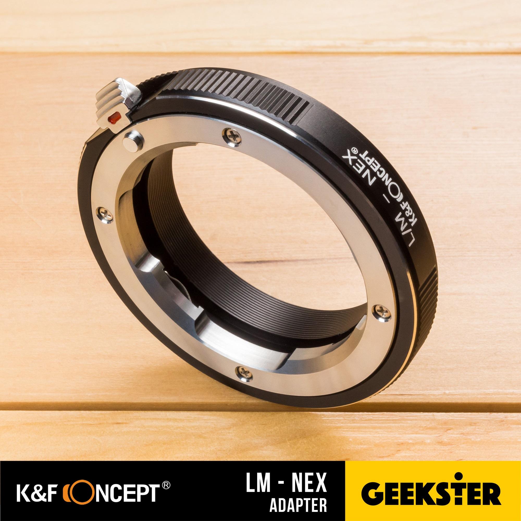 K&F LM-NEX Adapter แปลงเลนส์ Leica M เพื่อเอามาใส่กล้อง Sony Mirrorless ( NEX / E / FE ) ( Lens mount adapter Mount LM For Sony ) ( เมาท์แปลง อแดปเตอร์ ) ( LM-NEX ) ( LM NEX / LM E / LM FE ) ( Geekster )