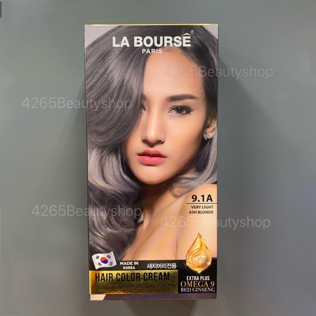 คุณภาพดีMade in KOREA La Bourse Hair Color Cream ครีมเปลี่ยนสีผม ลาบ