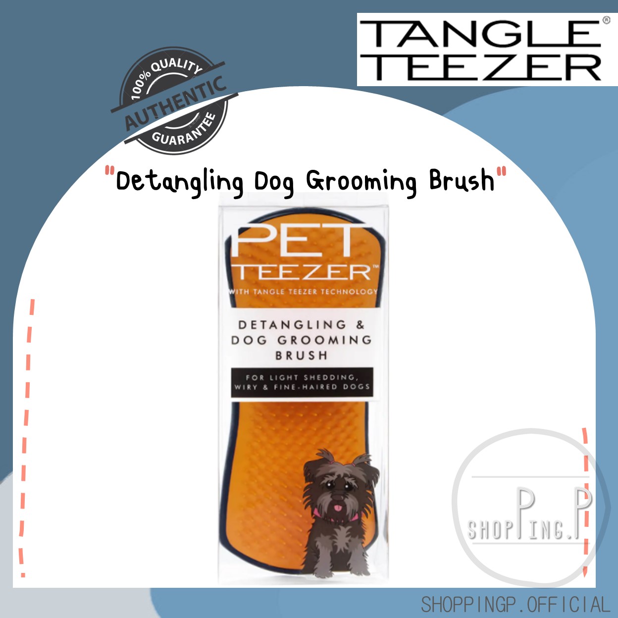 ✳️แท้ 100%/พร้อมส่ง✳️ TANGLE TEEZER PET TEEZER DE-SHEDDING DOG