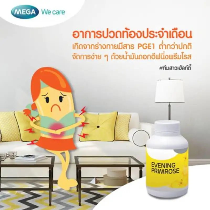 ภาพสินค้าMega We Care Evening Primrose 30 Capsules เมก้า วี แคร์ อีฟนิ่งพริมโรส 30 แคปซูล จากร้าน MEGA PHARM CARE บน Lazada ภาพที่ 2