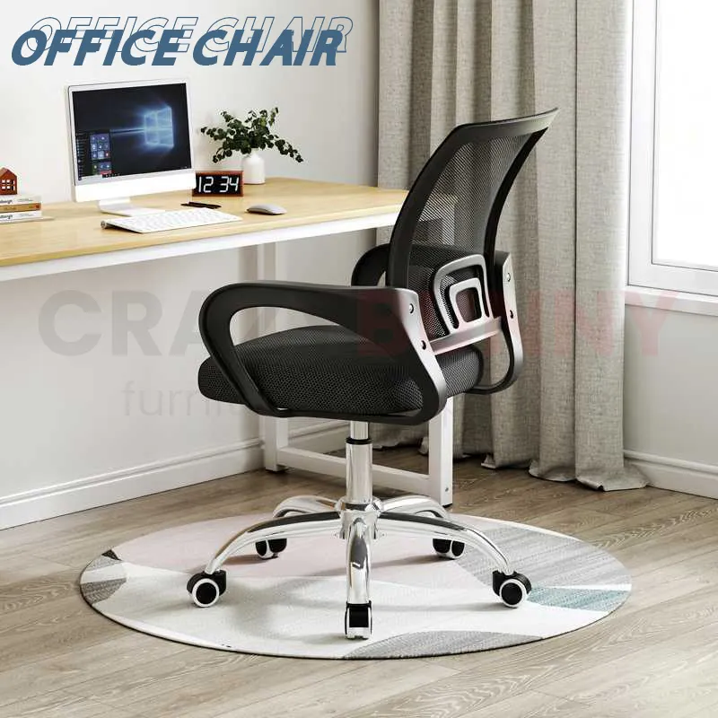 ภาพสินค้าเก้าอี้ เก้าอี้สำนักงาน เก้าอี้ทำงาน มีล้อเลื่อน ปรับหมุนได้ ปรับระดับความสูงได้ มีขาตั้งเป็นเหล็ก คุณภาพดี Office chair มีเก็บเงินปลายทาง จากร้าน Crazy Bunny บน Lazada ภาพที่ 2