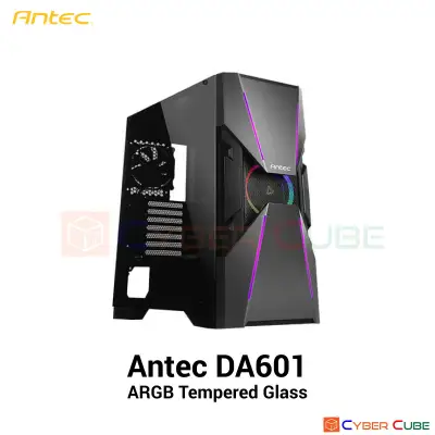 Antec DA601 ARGB Tempered Glass -- The Prime Dark Avenger Mid-Tower Gaming Case (เคสคอมพิวเตอร์)