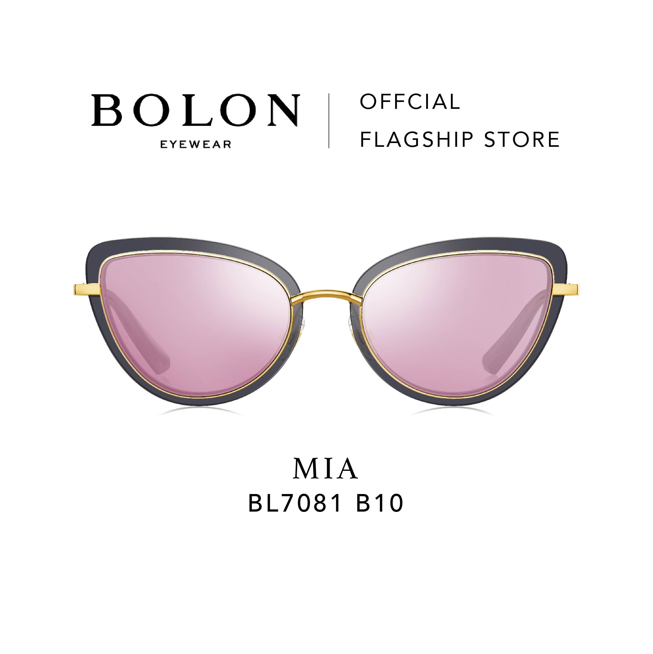 Bolon eyewear แว่นกันแดด MIA BL7081  สีเลนส์ Pink B10ขนาดแว่นตา L
