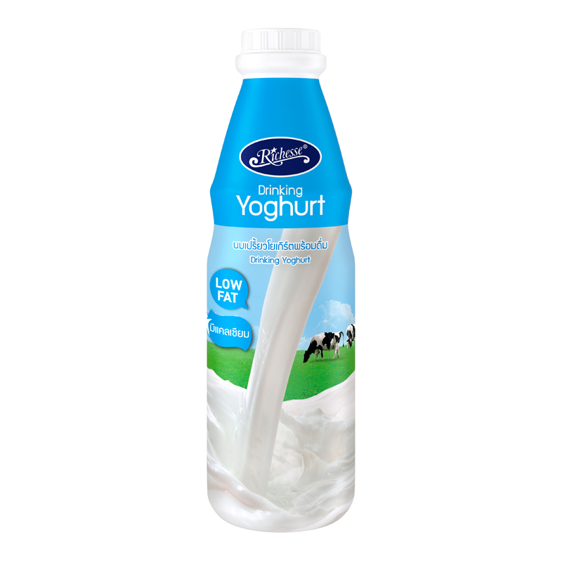 ริชเชส โยเกิร์ตนมเปรี้ยวพร้อมดื่ม รสธรรมชาติ 800 มล./Riches Natural Yoghurt Sour Milk Drink 800ml