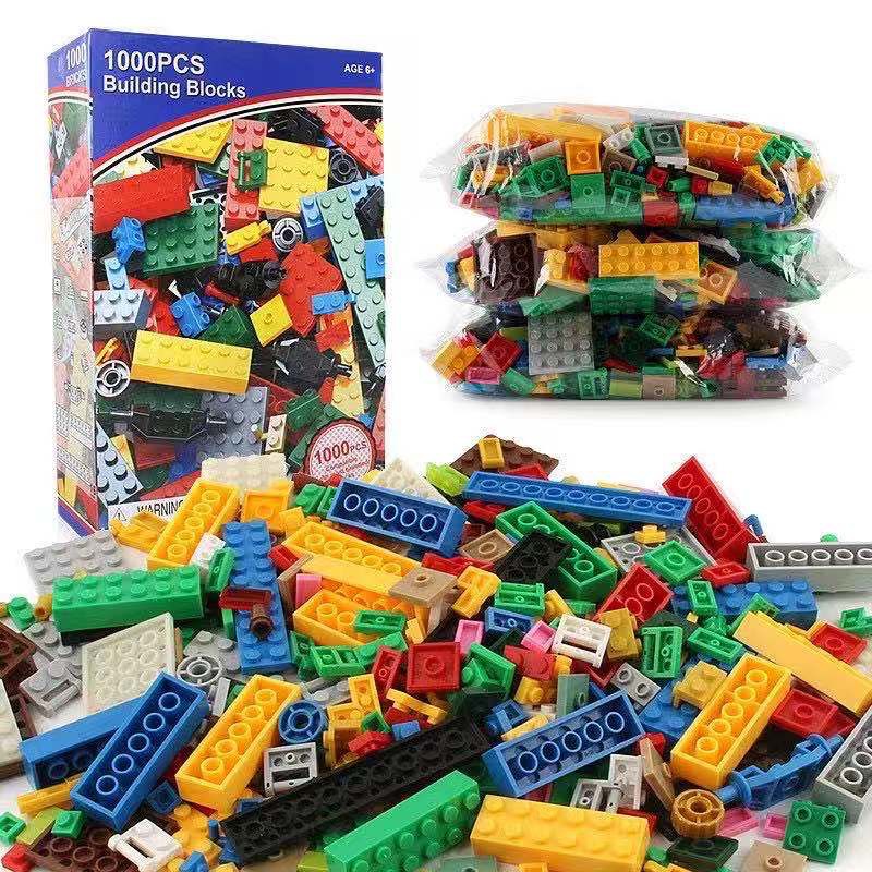 เลโก้อิสระ 1000 ชิ้น รุ่นยอดนิยม สีสันสวยงาม เสริมสร้าง IQ และสมาธิ 1000pcs(รูปร่างพิเศษ)