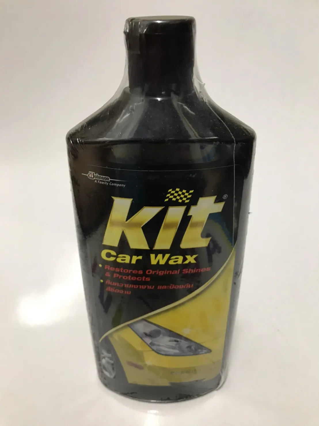 น้ำยาขัดเงา KIT Car Wax ยาขัดเงาสีรถ คิท( สูตรน้ำ )ขนาด 460มล. ขวด  ***ส่งฟรี***