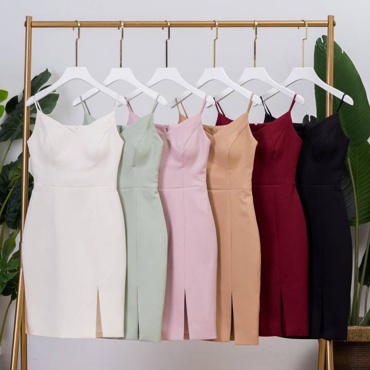 เดรสสายเดี่ยว เสริมฟองน้ำ Miss 3D-Classy Dress (MD-003) – No Brand – 1571878760_TH-4241012148 >>> 🇹🇭 Top1Thailand 🛒 >>> lazada.co.th 🇹🇭 🇹🇭 🇹🇭🛒🛍🛒