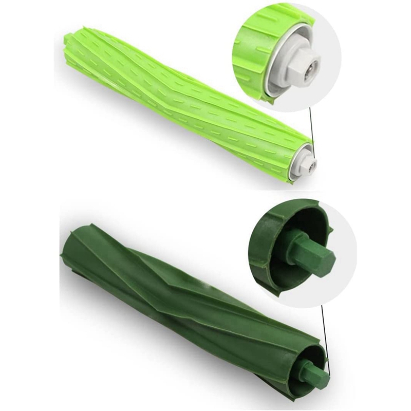 2 Sets of Replacement Rubber Roller Brushes for IRobot Roomba I3 I3+ I6+ I7 I7+ I8+ Plus E5 E6 E7 Vacuum Cleaner Parts