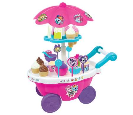 K TOYS รถเข็นไอศกรีม มายลิตเติ้ลโพนี่ ลายลิขสิทธิ์แท้ ขนาด ย 20*ก 3.3*ส 38 ซม.