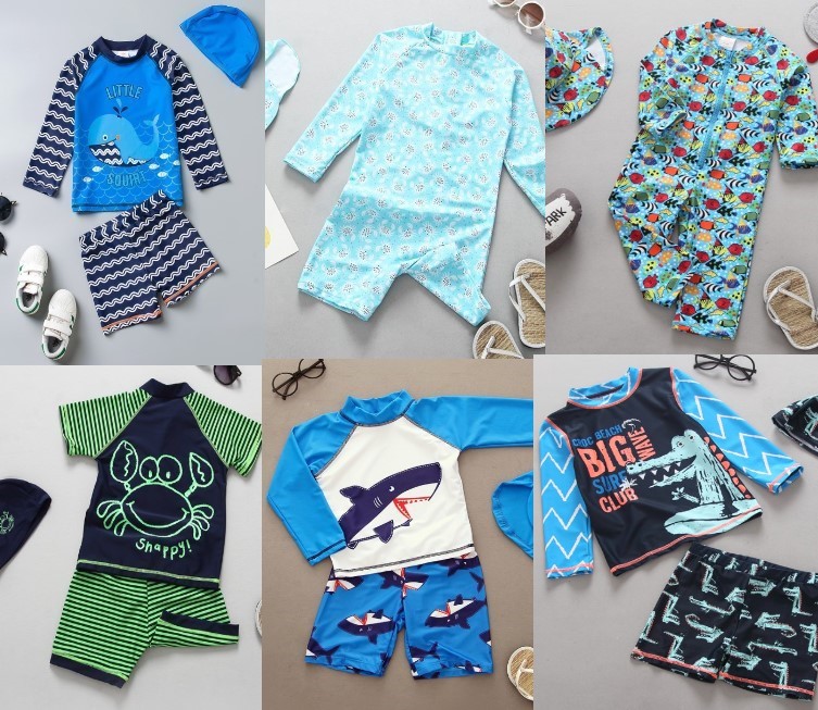 พร้อมส่ง ชุดว่ายน้ำเด็ก Kids Swim Wears เด็กผู้ชาย for little boy ไซส์ 1-3 ขวบ เด็กเดือนจ้ำม่ำใส่ได้