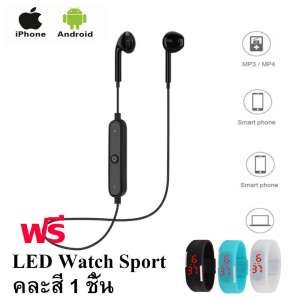 BEST หูฟังบลูทูธ 4.2 ROQ Wireless Bluetooth Stereo Headset ฟังเพลง.รับสายสทนาได้+ฟรี นาฬิกา Sport 1 ชิ้น