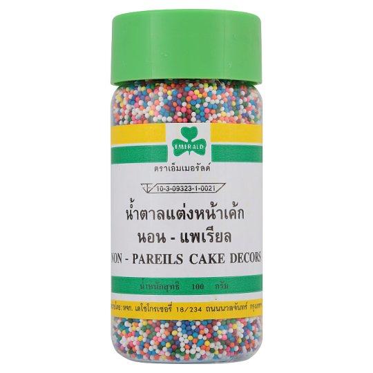 เอ็มเมอรัลด์ น้ำตาลแต่งหน้าเค้ก นอน-แพเรียล 100กรัม/Emerald sugar cake decorating - Pariel 100 grams