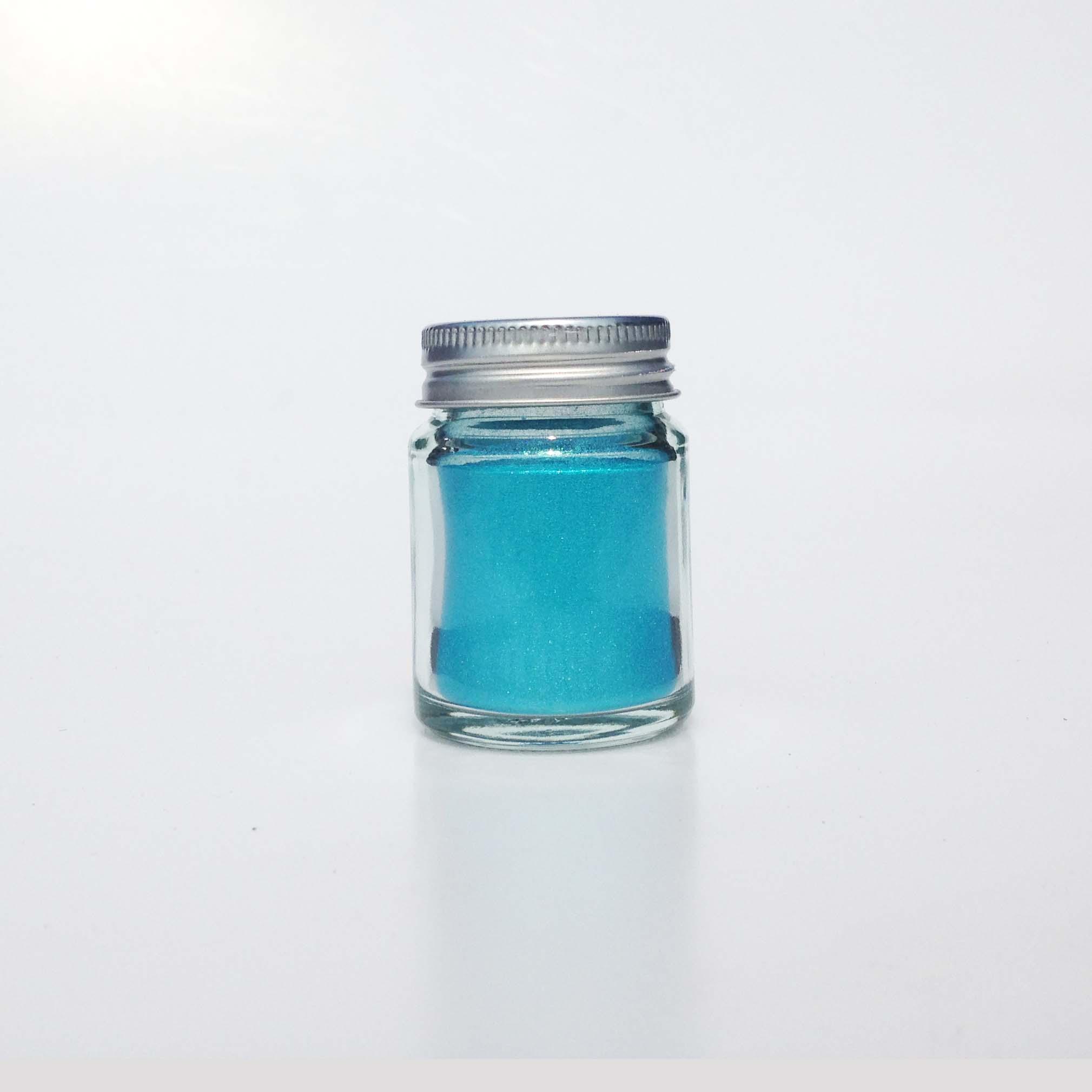 สีเรซิ่น สีฟ้าทะเลเมทัลลิคประกาย สีสด ใช้กับเรซิ่นทุกชนิด -Easy Resin