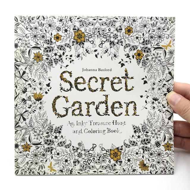 1pcs 24 Pages Relieve Stress For Children Adult Painting Drawing Secret Garden English Edition Kill Time Coloring Book -HE DAO