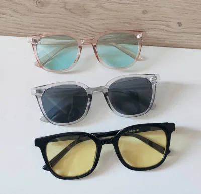 Sunglasses Vintage square shape accessory pin metal lens UV 400 sunglasses 100%