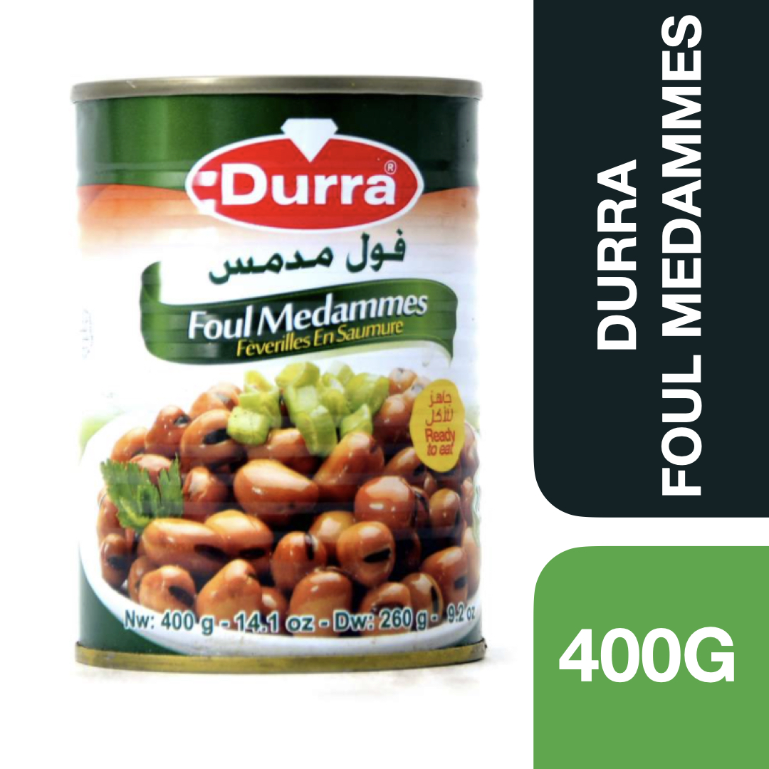 Durra Fava Beans 400g ++ ดูร่า ถั่วฟาวาพร้อมทาน 400 กรัม