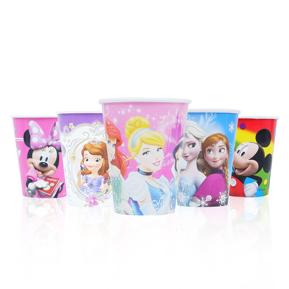 KIDTOYS Disney Frozen ของเล่นเด็ก แก้ว กระดาษ 9 ออนซ์ 6 ใบ มี 6 แบบ ก.8 x ย.8 x ส.9.5 ซม. ลายลิขสิทธิ์แท้ ของเล่นเสริมพัฒนาการ
