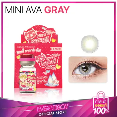 KITTY KAWAII - Contact Lens Mini Ava Gray 38 g.