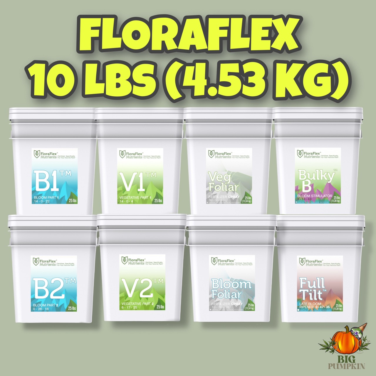 Floraflex Nutrients StarterKit ขนาด Bucket 10lbs ถังแท้จาก USA 100