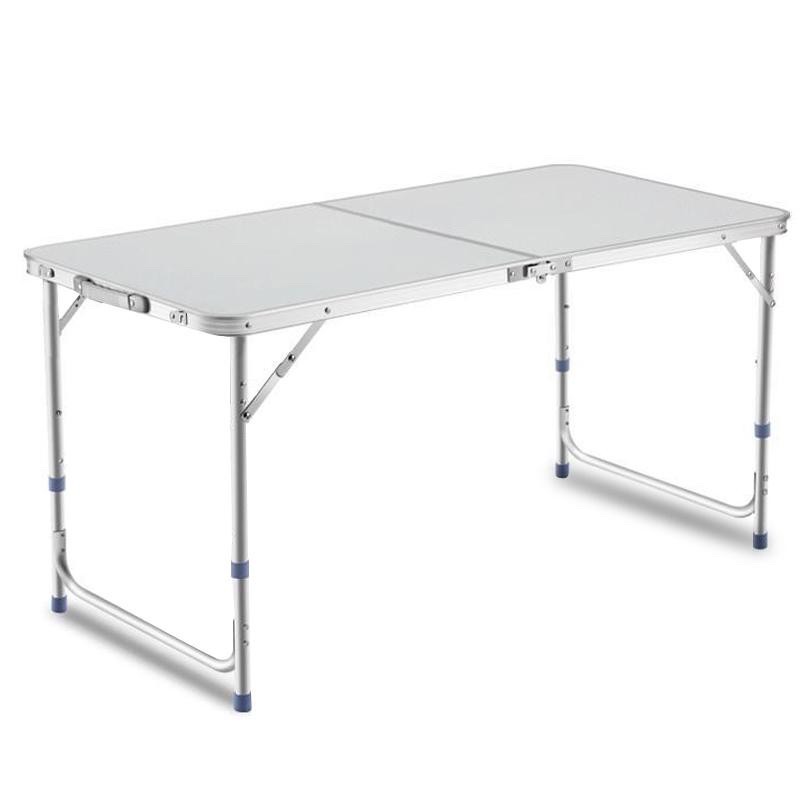 โต๊ะ ปิกนิกแบบพกพาพับได้ 1 ชิ้น (ไม่มีเก้าอี้)โต๊ะปิกนิก โต๊ะพับ ขาอะลูมิเนียม ปรับระดับได้ 3 ระดับ ขนาด60*120 cm