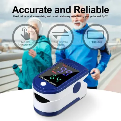 oximeter เครื่องวัดออกซิเจนในเลือด วัดชีพจร วัดอัตราการเต้นหัวใจ หน้าจอดิจิตอล Fingertip Pulse Oximeter เครื่องวัดออกซิเจนที่ปลายนิ้ว Blood Oxygen