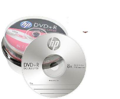 HP DVD+R Double Layer 8.5Gb/4x-6x/240Min /HP DVD9/HP DL ดีวีดี9 ( แบบแบ่งขาย 10 แผ่น)