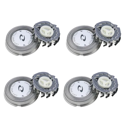 4Pcs Replacement Shaver Head Blade Cutters for Philips Norelco HQ3 HQ30/HQ32/HQ36/HQ300 Silver