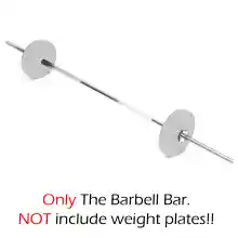 ภาพขนาดย่อของภาพหน้าปกสินค้า1pcs คานบาร์เบล บาร์เบล Barbell ยาว150/180cm(59/71นิ้ว)ชุบโครเมี่ยม กันสนิม Chromed Barbell แผ่นน้ำหนัก ดัมเบล บาร์เบล Weight Plate 10 KG. แผ่นน้ำหนักหุ้มยาง จากร้าน THE NORTH FACE Shop บน Lazada ภาพที่ 9