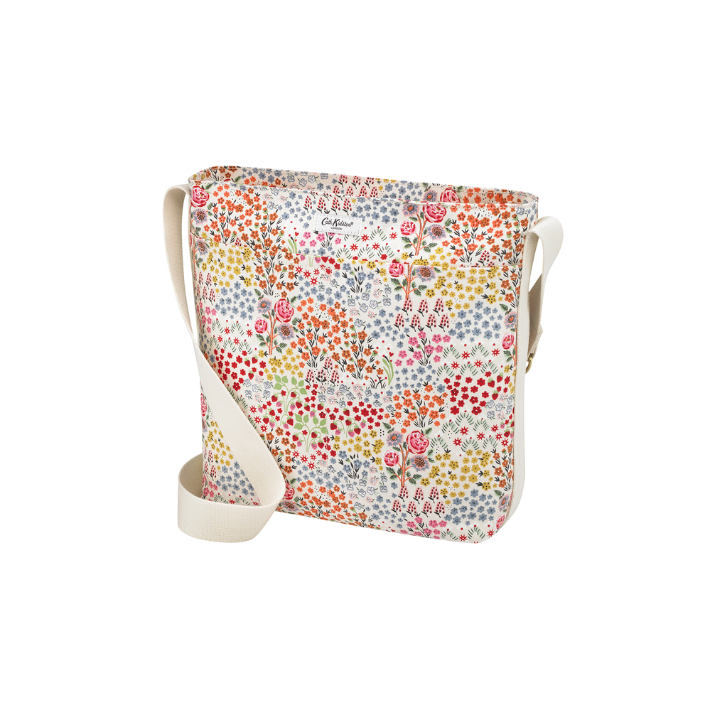 Cath Kidston Zipped Messenger Bag Kingdom Ditsy Cream Cath Kidston