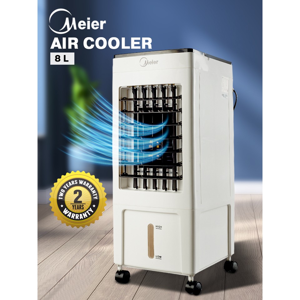 พัดลมไอเย็น พัดลมไอเย็น กรองอากาศ รุ่น ME-719 ขนาด 8 ลิตร ประกัน 2 ปี MEIER Air Cooler พัดลมเย็น