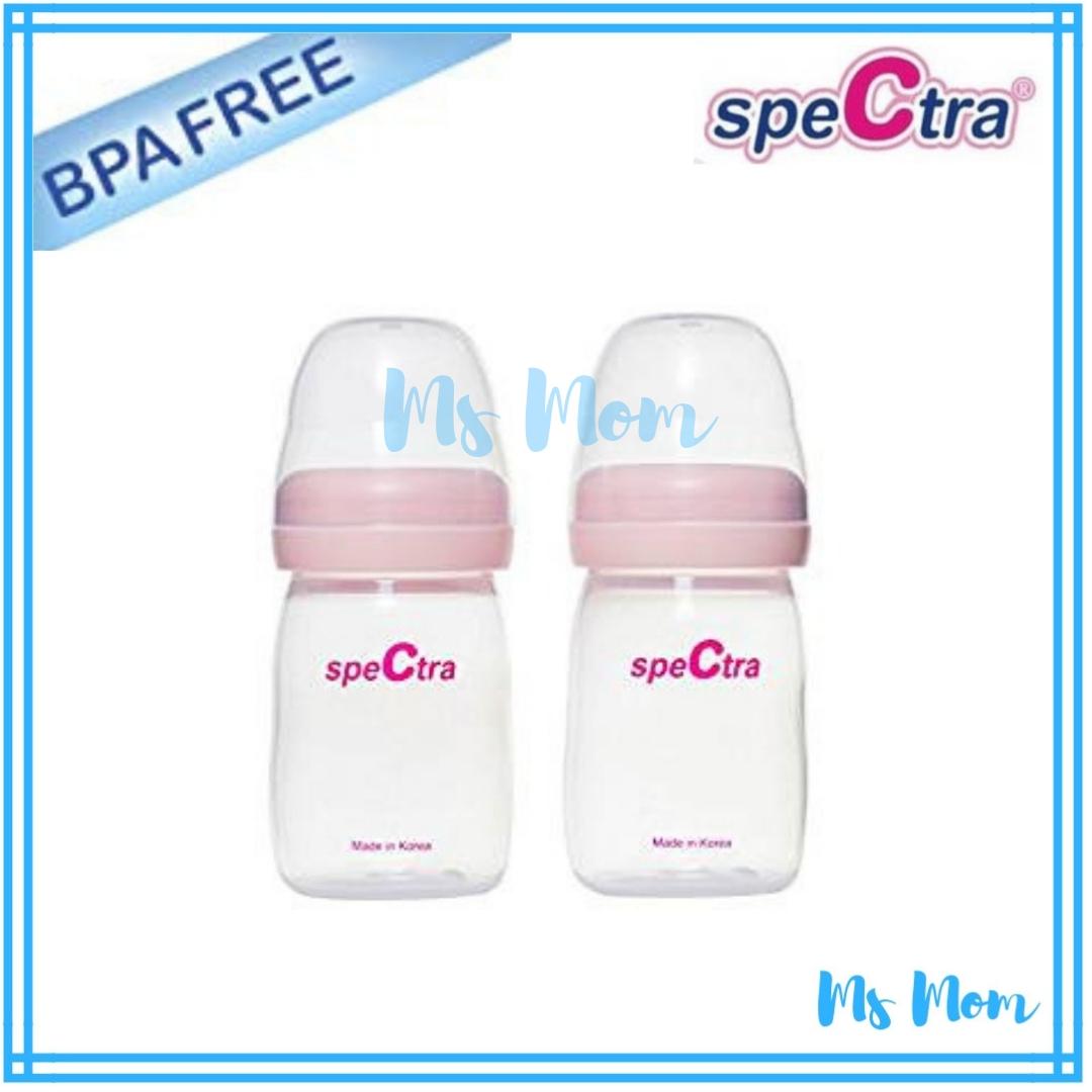 ขวดนม Spectra คอกว้าง 5 ออนซ์ ไม่มีจุก (2 ขวด)