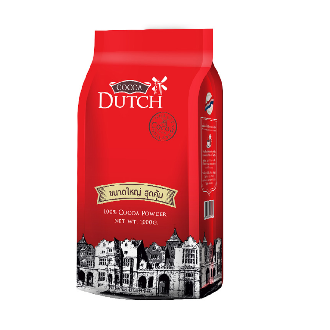 Cocoa Dutch Cocoa Powder โกโก้ดัทช์ โกโก้ผง โกโก้แท้ 100% ชนิดเติม 1 กิโลกรัม