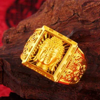 AVAVแหวนผู้ชาย ชุบทอง24K ทองเหลืองชุบทอง สร้อยข้อมือ แหวน สร้อยคอ ต่างหู D0014