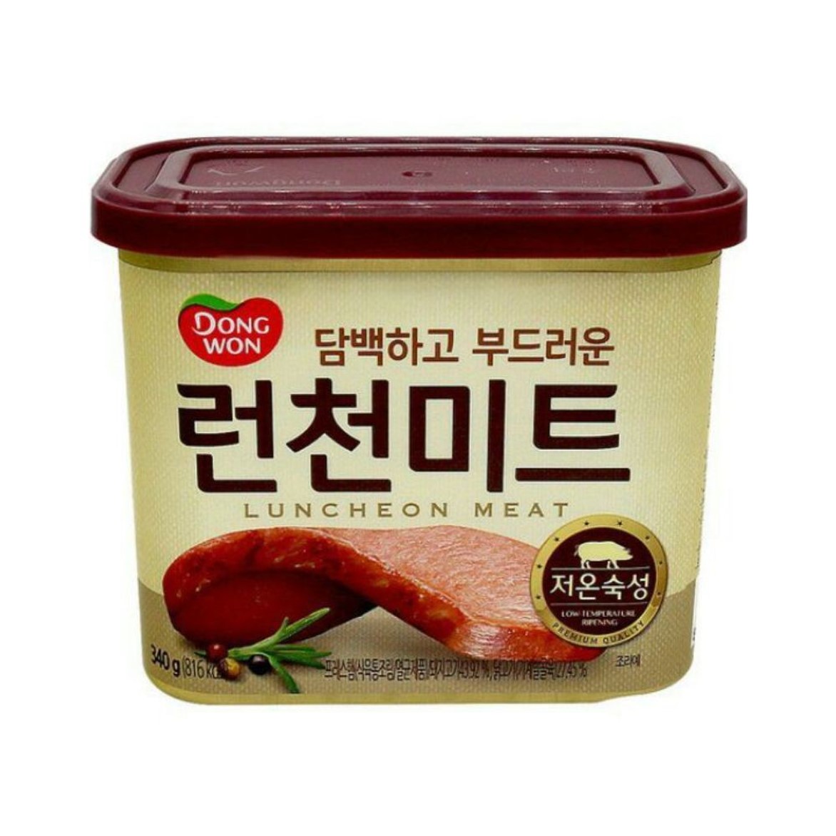 Dongwon Luncheon Meat (Korea Imported) 340g. ดงวอน เนื้อหมูไก่บดกระป๋อง 340กรัม