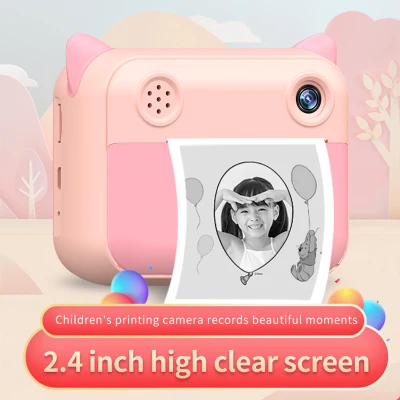 Children's Camera Instant Print Camera For Kids Gift 1080P HD Digital Video Photo Camera Toys with Photo Paper Cute Child Camera