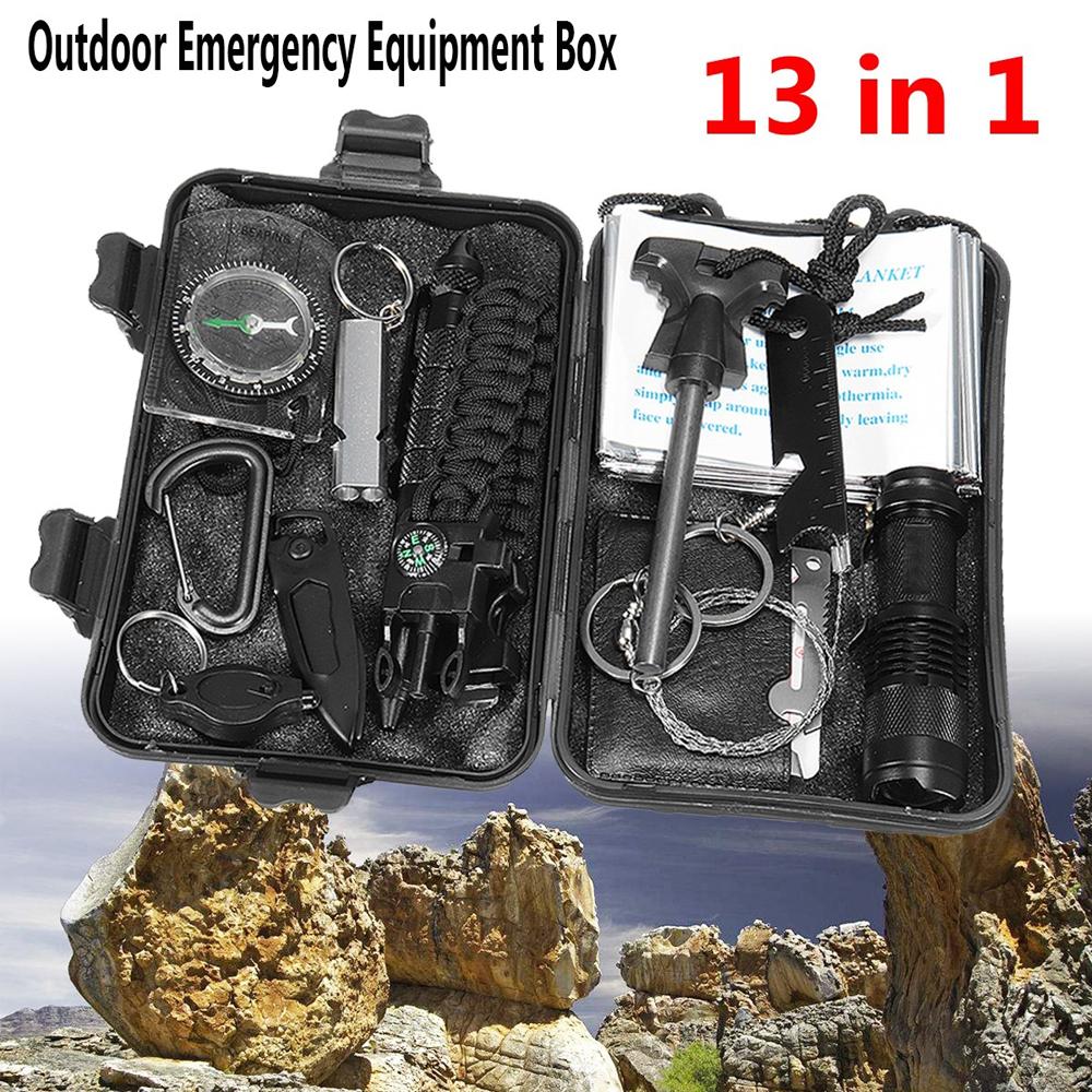 13 in 1 Professional Multifunction First-Aid Kit SOS Emergency Camping ...