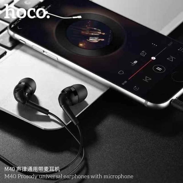 Hoco M40 หูฟัง smalltalk Hoco Wired earphones 3.5mm