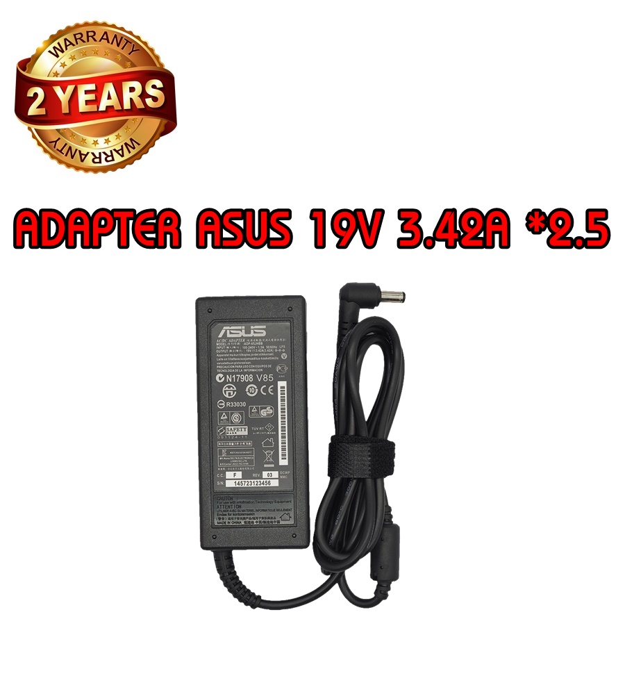 รับประกัน 2 ปี ADAPTER ASUS 19V 3.42A 5.5x2.5 อะแดปเตอร์ เอซุส 19V 3 ...