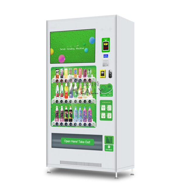 Refrigerated cool drink vending machine gym cool vending machine