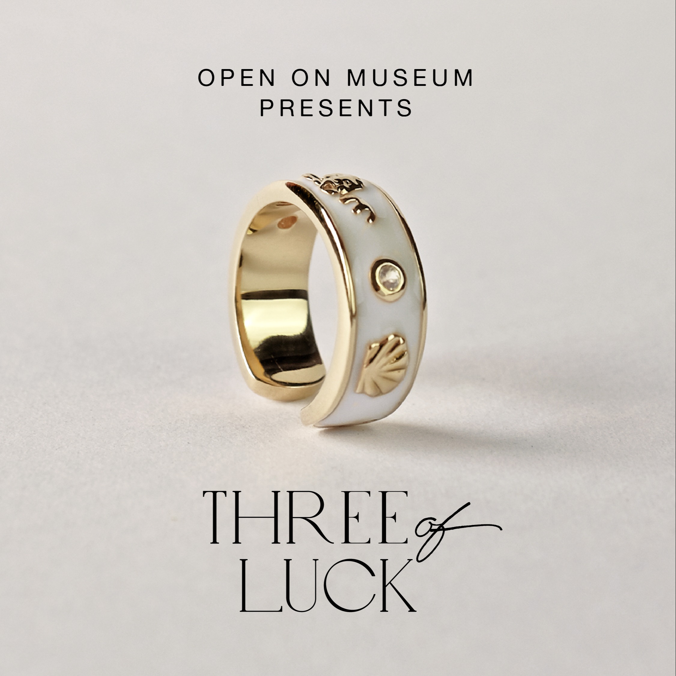Three of Luck Ring (Free Size), Open on Museum