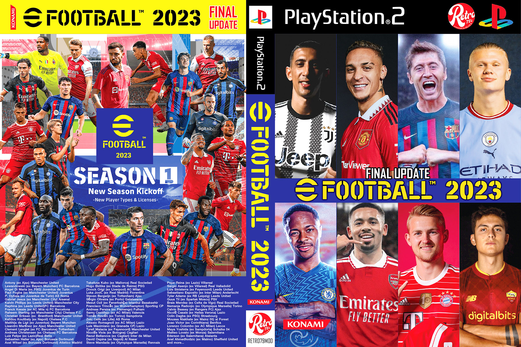 แผ่นเกมส์ Ps2 E Football 2023 อัพเดทล่าสุด Pes 2023 Efootball ️