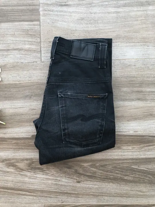 nudie thin finn dry black coated