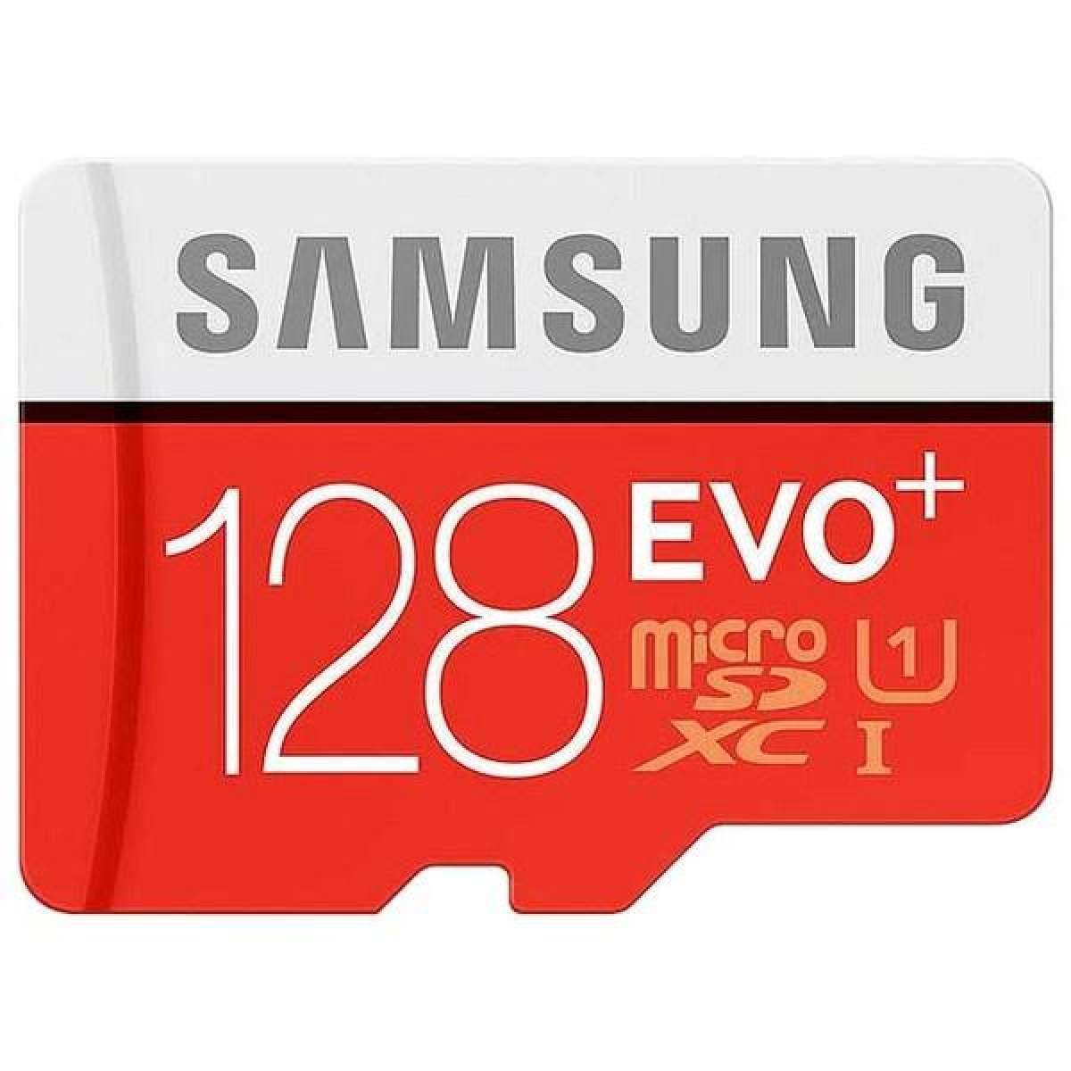 TF.VIPCOM 128GB ไมโครเอสดีการ์ดซัมซุง (รุ่นใหม่) พร้อมอแดปเตอร์ MICRO SD CARD SAMSUNG 128 GB EVO PLUS CLASS 10 U1 รับประกัน10ปี