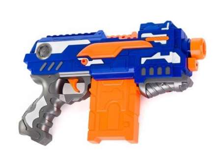 ปืนเด็กเล่น ปืนกลไฟฟ้ายิงกระสุนโฟมชนิดเบาไม่อันตราย HIGH SPEED SOFT BULLET GUN NO.7014