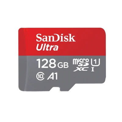 SANDISK Ultra microSDHC, SQUA4 128GB, A1, C10, U1, UHS-I Micro SD Cards ME6-000909 การ์ดความจำ