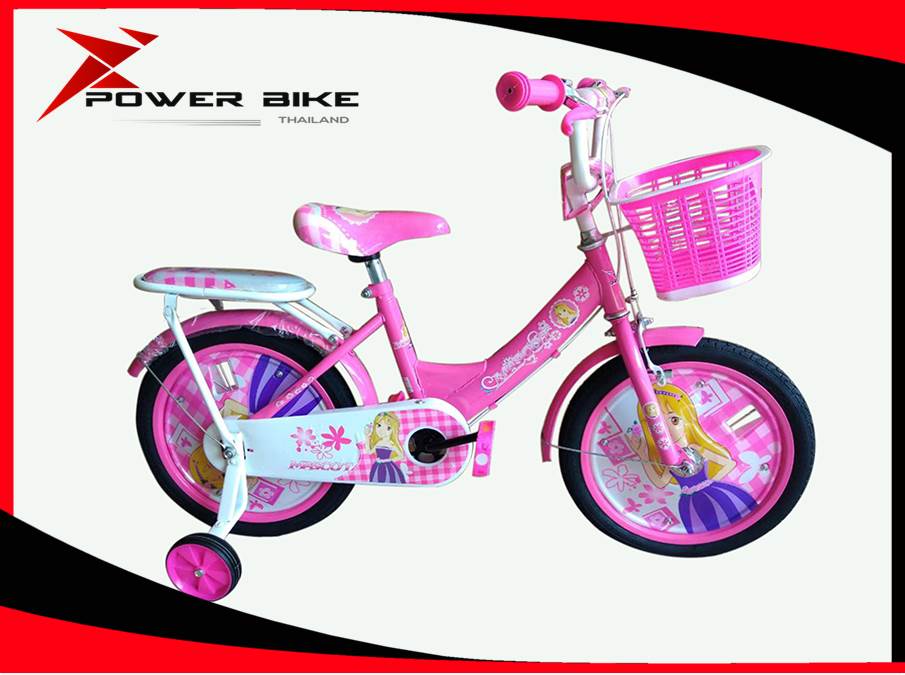 Bike Power จักรยานเด็ก 12-16 นิ้ว จักรยานเด็ก 2-7 ขวบ แข็งแรง สีสวย มีตะกร้า SP002 12/16