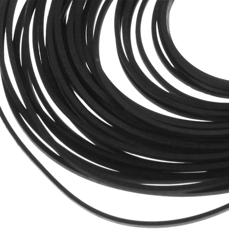 50PCS Universal Mix Cassette Tape Machine Belts Assorted Common Flat Rubber Belt for Recorders CD DVD Drive